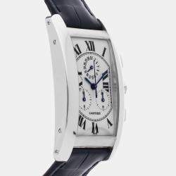 Cartier Tank Americaine Chronograph W2603356 Quartz Men's Wristwatch 26MM