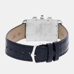 Cartier Tank Americaine Chronograph W2603356 Quartz Men's Wristwatch 26MM