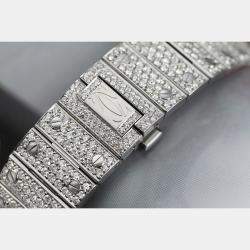 Cartier Customised Black 25CT Diamond 18K Rose Gold Santos de Cartier WSSA0018 Automatic Men's Wristwatch 39.50 MM