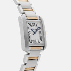 Cartier Tank Francaise Large Model 28 mm Automatic Men's Wristwatch 28MM