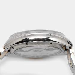 Cartier Silver 18K Rose Gold Stainless Cle de Cartier W2CL0003 Unisex Wristwatch 35 mm