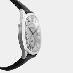 Cartier Silver Stainless Steel Drive de Cartier WSNM0004 Men's Wristwatch 40 mm