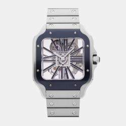 Pre-Owned Cartier Santos de Cartier Large Model WHSA0026