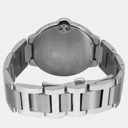 Cartier Silver Stainless Steel Ballon Bleu W69012Z4 Automatic Men's Wristwatch 42 mm
