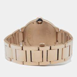Cartier  Ballon Bleu WJBB0057 White Dial Rose Gold Automatic Men's Wristwatch 40 mm
