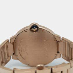 Cartier  Ballon Bleu WJBB0057 White Dial Rose Gold Automatic Men's Wristwatch 40 mm