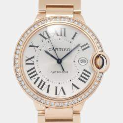 Cartier  Ballon Bleu WJBB0057 White Dial Rose Gold Automatic Men's Wristwatch 40 mm