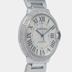 Cartier Ballon Bleu WE96006Z3 White Dial Stainless Steel Automatic Men's Wristwatch 36 mm