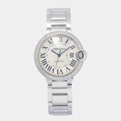 Cartier Ballon Bleu WE96006Z3 White Dial Stainless Steel Automatic Men's Wristwatch 36 mm