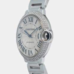 Cartier Ballon Bleu WE96006Z3 White Dial Stainless Steel Automatic Men's Wristwatch 36 mm