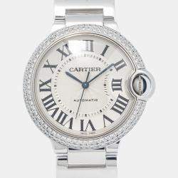 Cartier Ballon Bleu WE96006Z3 White Dial Stainless Steel Automatic Men's Wristwatch 36 mm