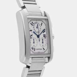 Pre-Owned Cartier Tank Francaise Chronoflex W51001Q3