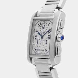 Pre-Owned Cartier Tank Francaise Chronoflex W51001Q3