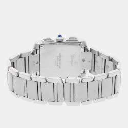 Pre-Owned Cartier Tank Francaise Chronoflex W51001Q3