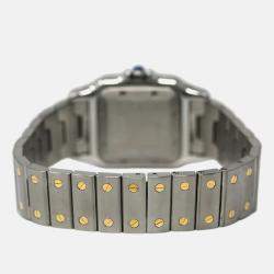 Cartier Santos Galbee W20058C4 Automatic Silver 18K Yellow Gold Stainless Steel Men's Wristwatch 29mm