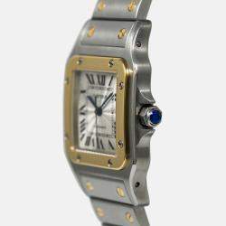 Cartier Santos Galbee W20058C4 Automatic Silver 18K Yellow Gold Stainless Steel Men's Wristwatch 29mm