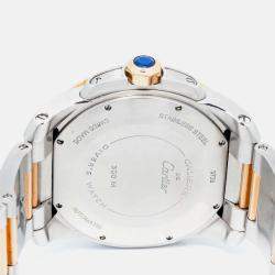 Cartier Calibre Diver W7100054 Automatic Black Gold Stainless Steel Men's Watch 42mm