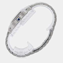 Pre Owned Cartier Santos Galbee W20098D6 Automatic Silver Stainless Steel Men's Wristwatch 32 mm