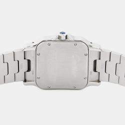 Pre Owned Cartier Santos Galbee W20098D6 Automatic Silver Stainless Steel Men's Wristwatch 32 mm