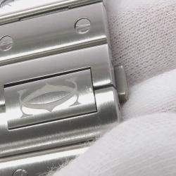 Pre Owned Cartier Santos de Cartier WSSA0078 Automatic Grey Stainless Steel Men's Wristwatch 43 mm