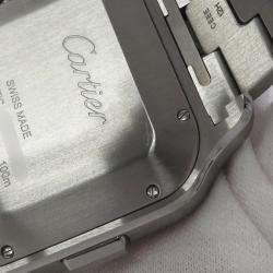 Pre Owned Cartier Santos de Cartier WSSA0078 Automatic Grey Stainless Steel Men's Wristwatch 43 mm