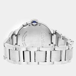 Pre Owned Cartier Ballon Bleu W6920011 Quartz Silver Stainless Steel Men's Wristwatch 38 mm