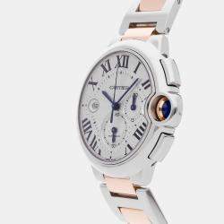 Pre Owned Cartier Ballon Bleu W6920063 Automatic Silver Stainless Steel Men's Wristwatch 44mm
