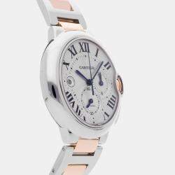 Pre Owned Cartier Ballon Bleu W6920063 Automatic Silver Stainless Steel Men's Wristwatch 44mm