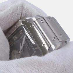 Pre Owned Cartier Santos WSSA0076 Automatic Grey Stainless Steel Men's Wristwatch 40.2 mm
