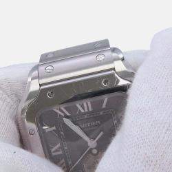 Pre Owned Cartier Santos WSSA0076 Automatic Grey Stainless Steel Men's Wristwatch 40.2 mm