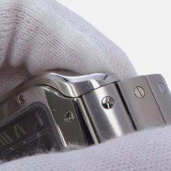 Pre Owned Cartier Santos WSSA0076 Automatic Grey Stainless Steel Men's Wristwatch 40.2 mm