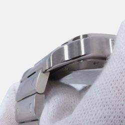Pre Owned Cartier Santos WSSA0076 Automatic Grey Stainless Steel Men's Wristwatch 40.2 mm