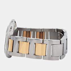 Pre Owned Cartier Ballon Bleu W2BB0012 Automatic Silver 18k Yellow Gold Stainless Steel Men's Wristwatch 36 mm