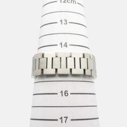 Pre Owned Cartier Pasha C W31074M7 Automatic White Stainless Steel Men's Wristwatch 35 mm