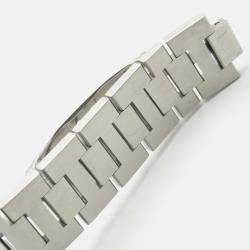 Pre Owned Cartier Pasha C GMT Meridian W31078M7 Automatic Silver Stainless Steel Men's Wristwatch 35 mm