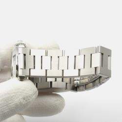 Pre Owned Cartier Pasha C GMT Meridian W31078M7 Automatic Silver Stainless Steel Men's Wristwatch 35 mm