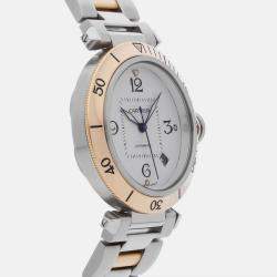 Pre Owned Cartier Pasha W31035T6 Automatic Silver Stainless Steel Men’s Wristwatch 38 mm