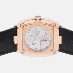 مملوكة مسبقًا Cartier Baignoire W8000002 Manual Winding Silver 18k Rose Gold Women's Wristwatch 34 mm