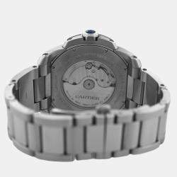 Pre Owned Cartier Calibre de Cartier W7100015 Automatic Silver Stainless Steel Men's Wristwatch 42 mm