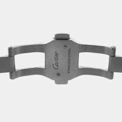 Pre Owned Cartier Santos WSSA0018 Automatic White Stainless Steel Men's Wristwatch 40 mm