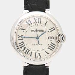 Pre Owned Cartier Ballon Bleu Automatic 18k White Gold Men's Wristwatch 42 mm