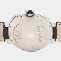 Pre Owned Cartier Ballon Bleu Automatic 18k White Gold Men's Wristwatch 42 mm