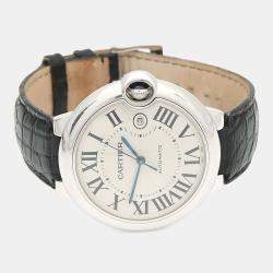 Pre Owned Cartier Ballon Bleu Automatic 18k White Gold Men's Wristwatch 42 mm