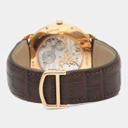 Pre Owned Cartier Ronde Louis Diamond Manual Winding Rose Gold Men's Wristwatch 42 mm