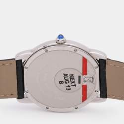 مملوكة مسبقًا Cartier Ronde Solo W6700255 Quartz Stainless Steel Men's Wristwatch 36 mm