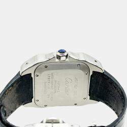 Pre Owned Cartier Santos 100 2878 Automatic Stainless Steel Men's Wristwatch 33 mm