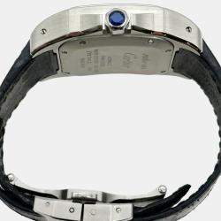 Pre Owned Cartier Santos 100 2878 Automatic Stainless Steel Men's Wristwatch 33 mm