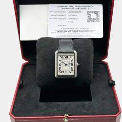 Pre Owned Cartier Tank Must XL WSTA0040 Automatic Silver Stainless Steel Men's Wristwatch 41 mm