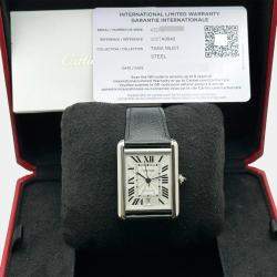 Pre Owned Cartier Tank Must XL WSTA0040 Automatic Silver Stainless Steel Men's Wristwatch 41 mm