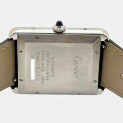 Pre Owned Cartier Tank Must XL WSTA0040 Automatic Silver Stainless Steel Men's Wristwatch 41 mm